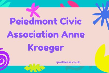 Peiedmont Civic Association Anne Kroeger